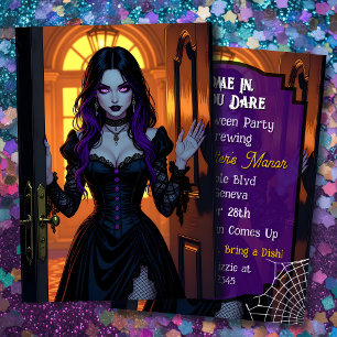 Invitation Une fête d'Halloween en pleine cuisine