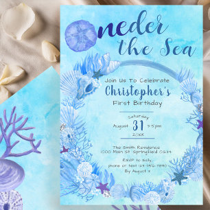 Invitation Une fête pour le 1er anniversaire du petit garçon 