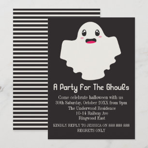 INVITATION UNE FÊTE POUR LE GHOULS HALLOWEEN