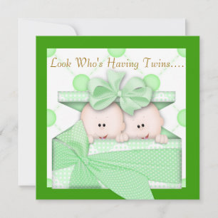 INVITATION UNE FILLE OU UN GARÇON D'INVITATION AU BABY SHOWER