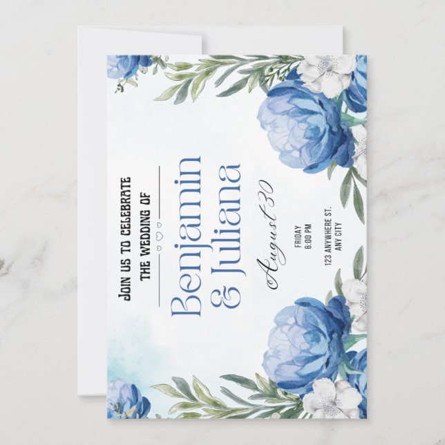 Invitation Une histoire d'amour pour les âges : Rejoignez not (Devant)