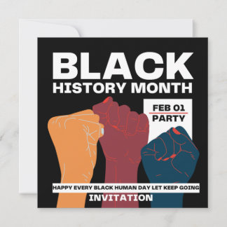 Invitation Une histoire merveilleuse Parti BHM 