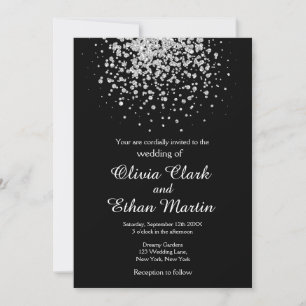 Invitation Une lueur d'argent sur le noir
