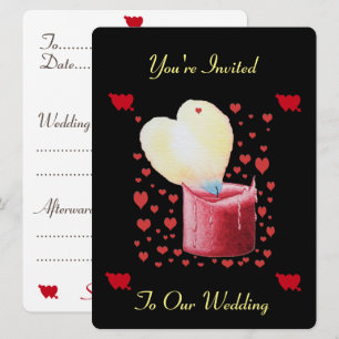Invitation une mariage romantique