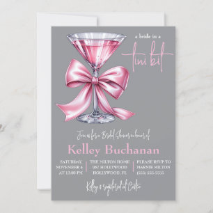 Invitation Une mariée dans un Tini Bit, Fête des mariées à Ma