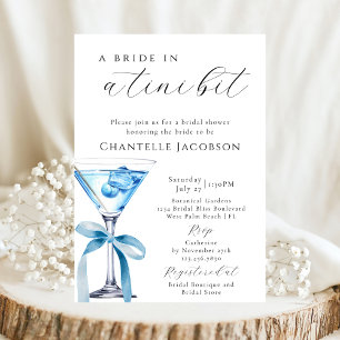 Invitation Une Mariée Dans Une Fête des mariées De Martini Bl