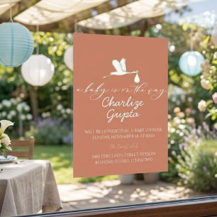 Invitation Une naissance est prévue Baby Shower