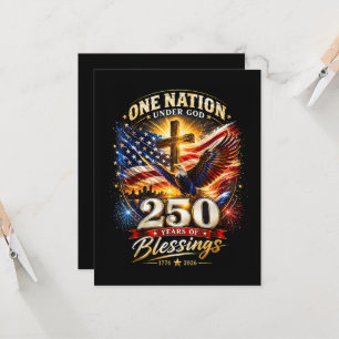 Invitation Une nation sous Dieu 250 ans 250e anniversaire