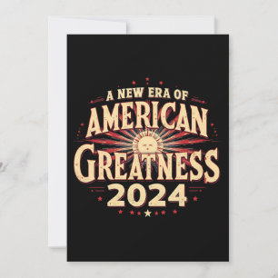 Invitation Une Nouvelle Ère de Grandeur Américaine 2024 Trump