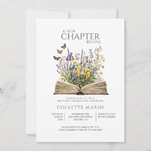 Invitation Une nouvelle étape commence Fête d'anniversaire