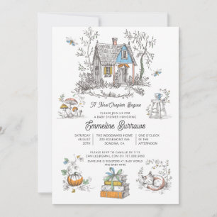 Invitation Une nouvelle étape commence Shower Cottagecore Béb