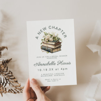 Invitation Une nouvelle Fête des mariées de chapitre Floral