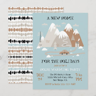 Invitation Une nouvelle maison pour la fête du réchauffement 