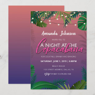 Invitation Une Nuit À L'Invitation De Copacabana Havana