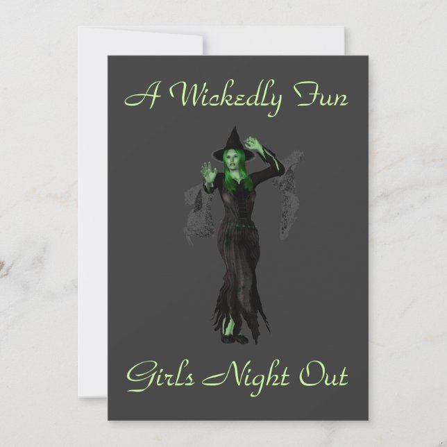 Invitation "Une nuit de filles qui s'amusent" avec Witch (Devant)
