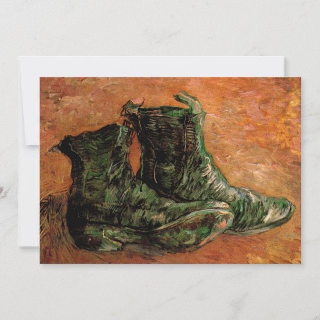 Invitation Une paire de chaussures de Vincent van Gogh (Devant)