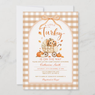 Invitation Une petite Baby Shower de Thanksgiving pour bébé d