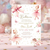 Une Petite Ballerine Rose Est En Route Baby Shower