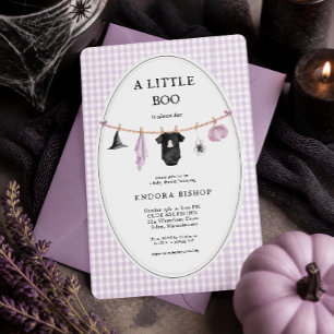 Invitation Une petite boo est presque due Fête prénatale d'Ha