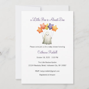 Invitation Une petite Boo est presque due Invitation, Hallowe