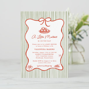 Invitation Une petite boulette est en route Doodle Baby Showe