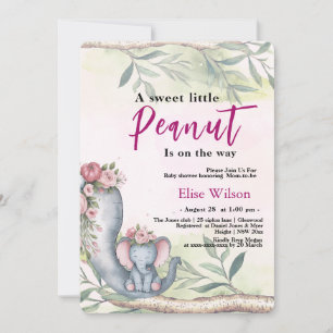 Invitation Une petite cacahuète est en route