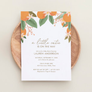 Invitation Une petite croûte se trouve sur le Baby shower Way