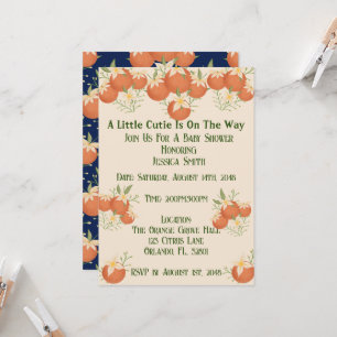 Invitation Une Petite Cutie Est Sur Le Chemin-Orange Blossom-