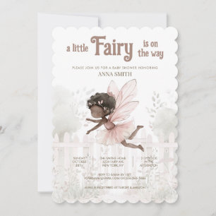 Invitation "Une petite fée est en route" Baby shower