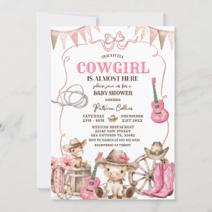 Invitation Une Petite Femme Est En Chemin Baby shower Invitat