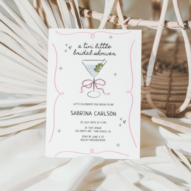 Invitation Une Petite Fête des mariées Tini (Créateur téléchargé)
