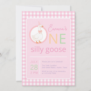 Invitation Une petite fille Casquette de la fête rose de soie