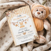 Une petite fille Citrouille Baby shower d'automne 
