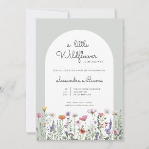 Invitation Une petite fille Wildflower