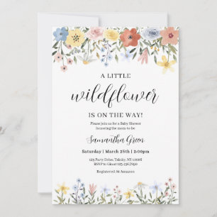 Invitation Une petite fille Wildflower