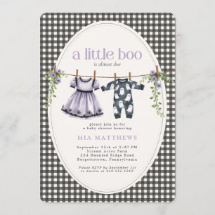 Invitation Une petite frayeur est presque due à une baby show