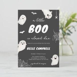 Invitation Une petite frayeur est presque due Fête de Baby Sh