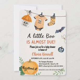 Invitation Une petite Halloween de bébé Fête Prénatale - Bébé