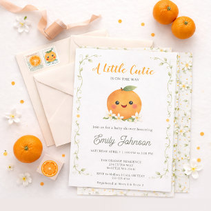 Invitation Une petite mignonne est en route Baby Shower