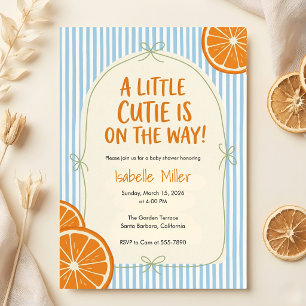 Invitation Une petite mignonne est en route Baby Shower