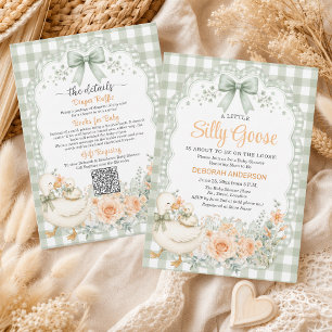 Invitation Une petite oie verte s silly tout-en-un pour la ba