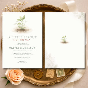 Invitation Une petite pousse est en route Baby Shower