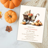 Une petite poussette bébé citrouille Baby Shower