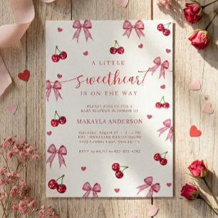 Invitation Une petite Saint-Valentin pour un bébé Shower