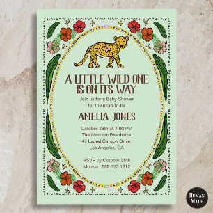 Invitation Une petite sauvageonne Fête de naissance de bébé j