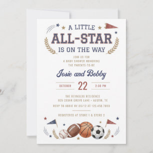 Invitation Une petite star arrive Baby Shower
