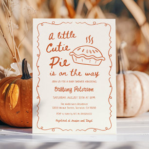 Invitation Une Petite Tarte Cutie Se Trouve Sur Le Chemin Du 