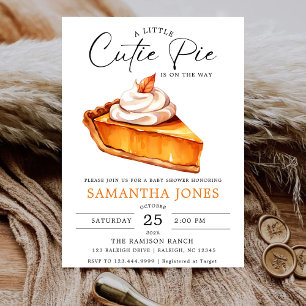 Invitation Une petite tarte mignonne Citrouille Baby Shower d