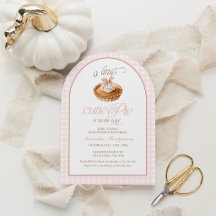 Une petite tarte mignonne est en route Baby Shower