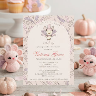 Invitation Une petite Turquie est sur le chemin du Baby showe
